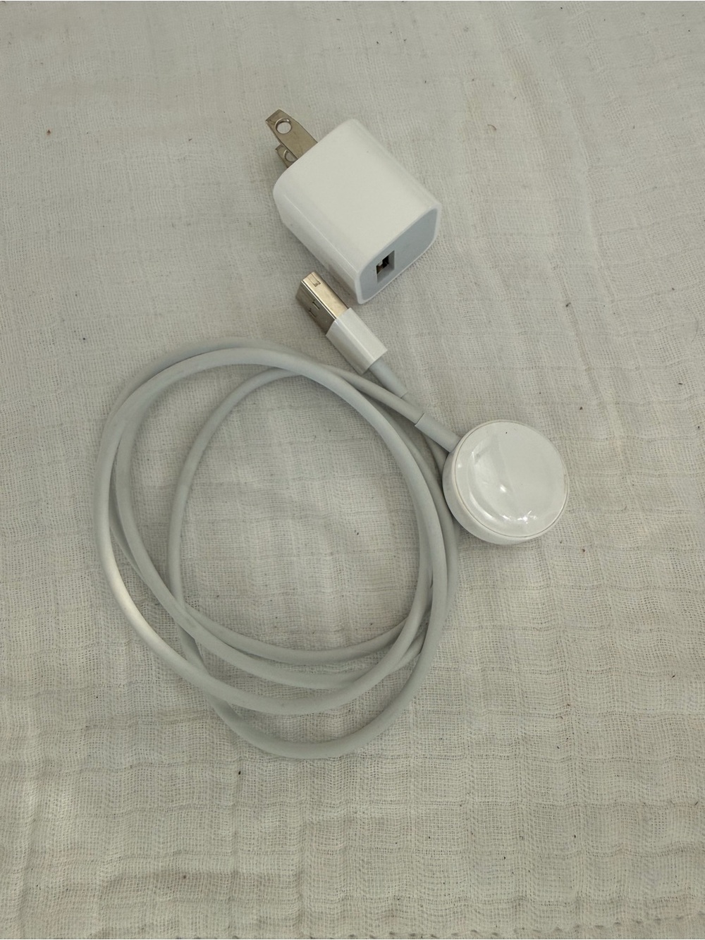 Apple Watch Magnetic Charging Cable to USB-A (1m) with USB Power Adapter